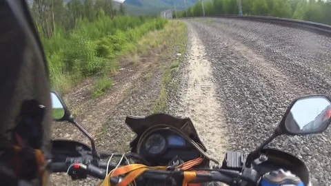 Travel motorcycle off road 스톡 동영상 72507300