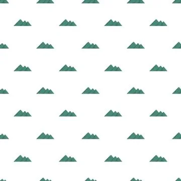 Travel to mountain pattern seamless Stock Illustration