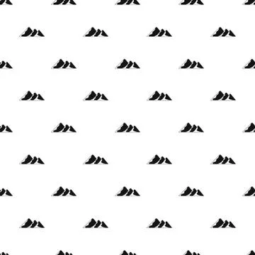 Travel to mountain pattern seamless vector Stock Illustration