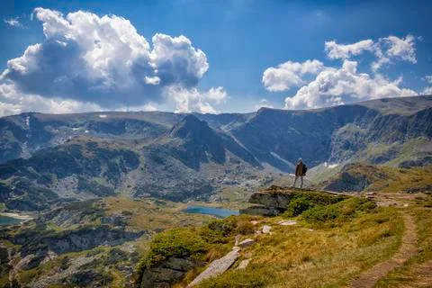 Travel in the mountains. Foto stock