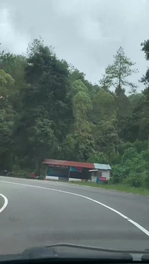 Travel In The Mountains Using The Front Side Dashboard Camera Stock Footage 234581833