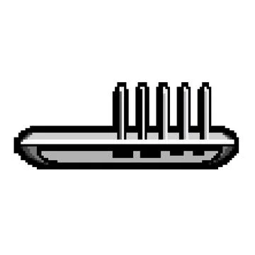 Travel multi device charging station pixel art vector illustration Stockillustratie
