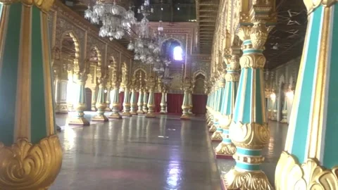 Travel to Mysore Palace, India Video stock 154302653