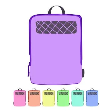 Travel packing cube vector cartoon graphic Stock Illustration