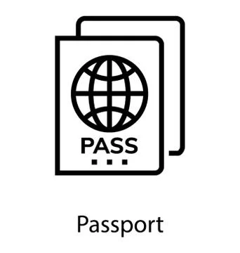 Travel Passport Vector Stock Illustration