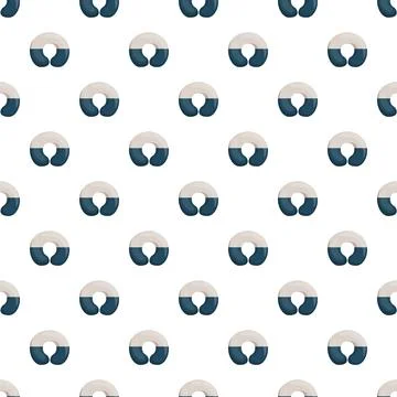 Travel pillow pattern creating a seamless background Stock Illustration