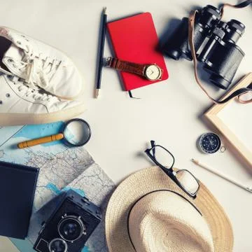 Travel plan background Stock Photos