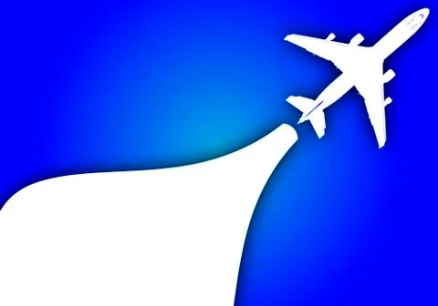 Travel plane on background Stock Illustration