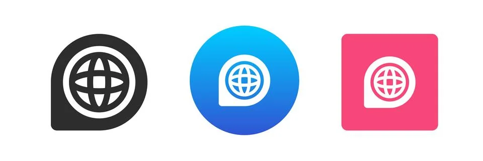 Travel planet map pointer internet connection global destination access ico.. Illustrazione stock