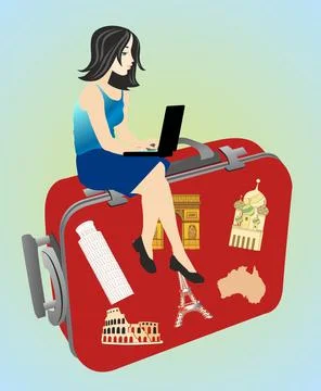 Travel planning, Stock Illustration