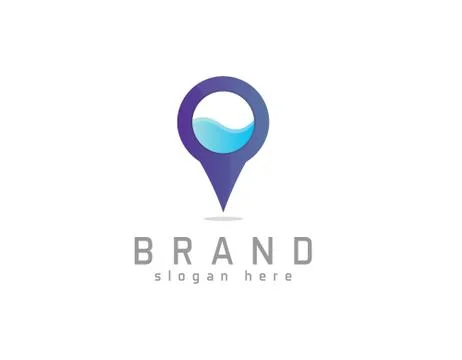 Travel point logo Stock Illustration