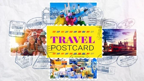 Travel Postcard Stock After Effects