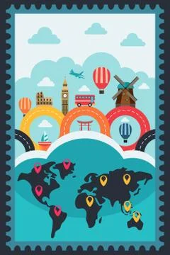 Travel Poster Stock Illustration