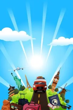 Travel Poster Stock Illustration