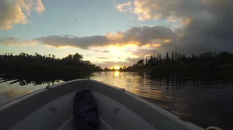 Travel on the river Stock Footage 62452250