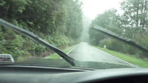 Travel road in rain Stock-Footage 160648200