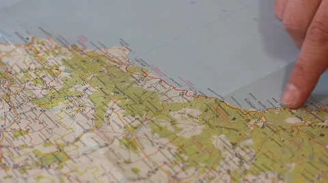Travel route plan Stock Footage 22479296