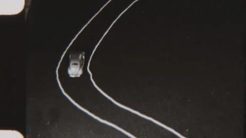 Travel Route Visualization With Toy Car Moving From Naples To Sorrento Stock Footage 309702156