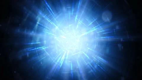 Travel Into the Sci Fi Light Background 4K Loop Stock Footage 233203335