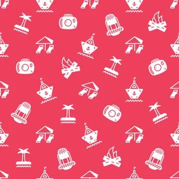Travel Seamless pattern Stock Illustration