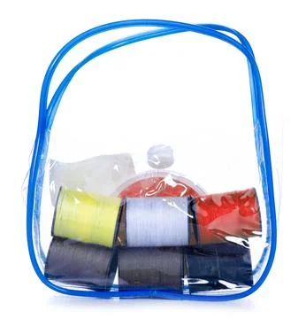 Travel set of threads and needles Stock Photos