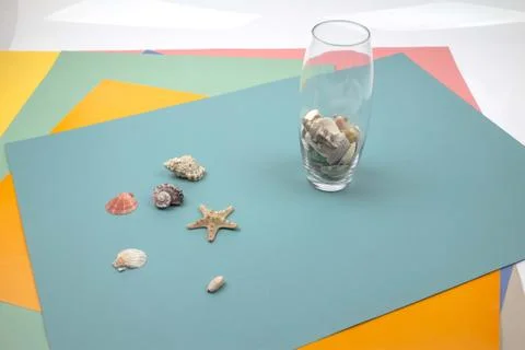 Travel Shells Background Stock Photos