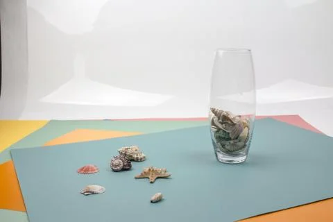 Travel Shells Background Stock Photos