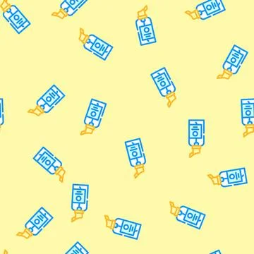 Travel size liquid soap vector seamless pattern Stock Illustration