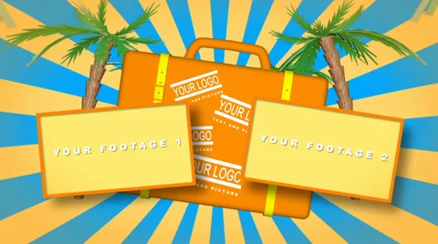 Travel. Suitcase  After Effects	Stock