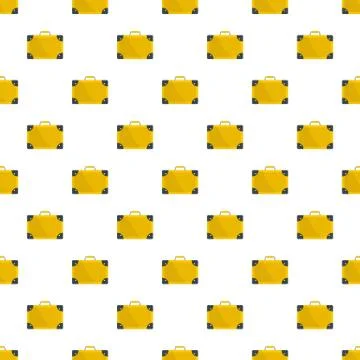 Travel suitcase pattern seamless Stock Illustration