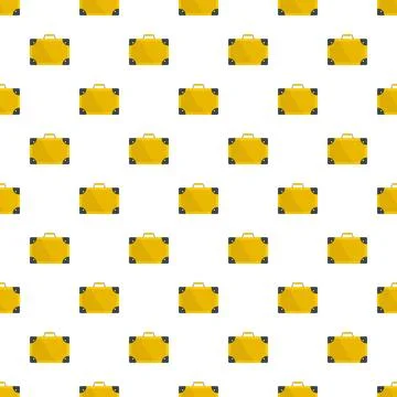 Travel suitcase pattern seamless Stock Illustration