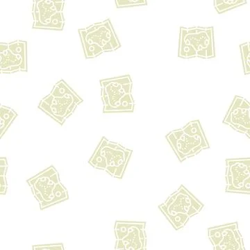 Travel summer glyph seamless pattern Illustrazione stock