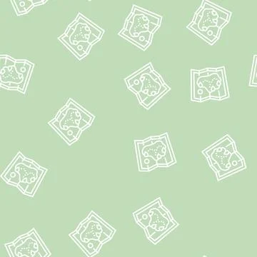 Travel summer line seamless pattern Illustrazione stock