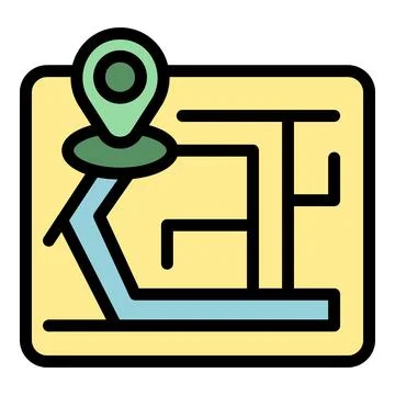 Travel summer map icon vector flat イラスト素材