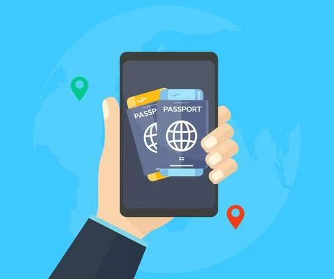 Travel technology concept vector design and illustration. Illustrazione stock