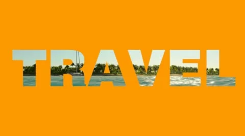 Travel text Stock Footage 21330700