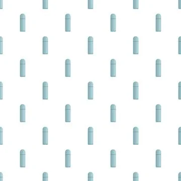 Travel thermos flask repeated pattern seamless background 库存插图
