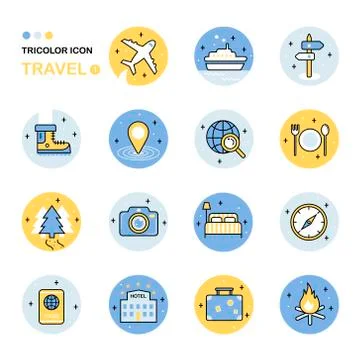Travel thin line icon イラスト素材