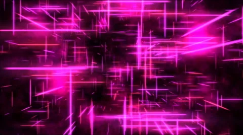 Travel through a grid of light beams - Loop Pink Stock Footage 45694447