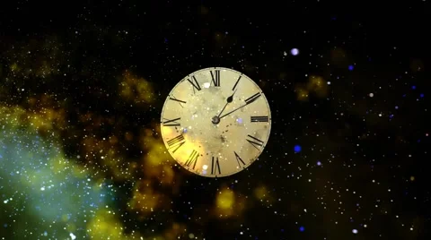 Travel through space and time. Concept of space and time. Concept Alarm flies in Stock-Footage 52963045