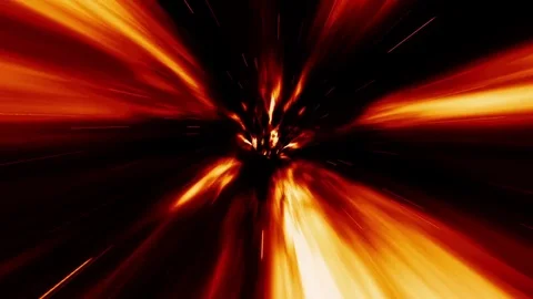 Travel Through a Volcanic Vortex Wormhole Stock Footage 82811453