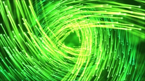 Travel Through Vortex Beams Animation - Loop Green Stock Footage 74158073