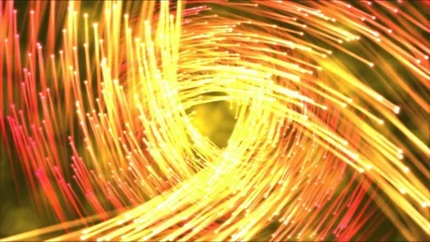Travel Through Vortex Beams Animation - Loop Fiery Orange Stock Footage 74163518