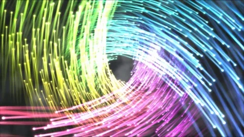 Travel Through Vortex Beams Animation - Loop Rainbow Stock Footage 74163817