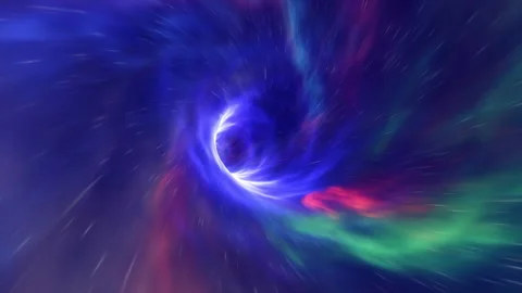 Travel through The Wormhole (Looping) Stock Footage 306261810