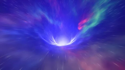 Travel through The Wormhole (Looping) Stock Footage 306261863