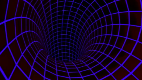 The travel through a wormhole in outer space, seamless loop. Design. Black hole Video stock 170846143