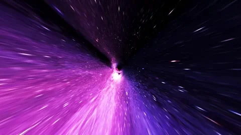 Travel through a wormhole through time and space filled with millions of st.. Stock Footage 242526929
