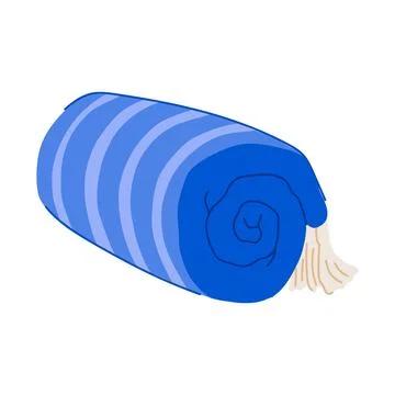 Travel throw blanket cartoon vector illustration Illustration