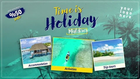 Travel Tour After Effects stock